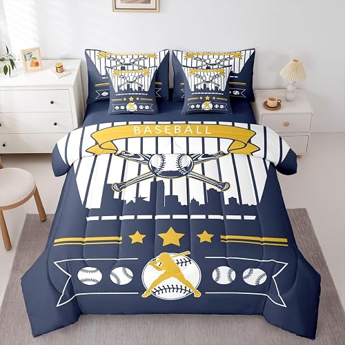 Erosebridal Baseball Sports Theme Twin Bedding Set - Fashion