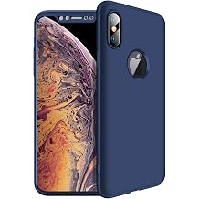 Microsonic Apple iPhone XS Max 6.5'' i in K l f Double Dip 360 Protective Lacivert [iPhone XS Max ile Uyumlu K l f - Lacivert]