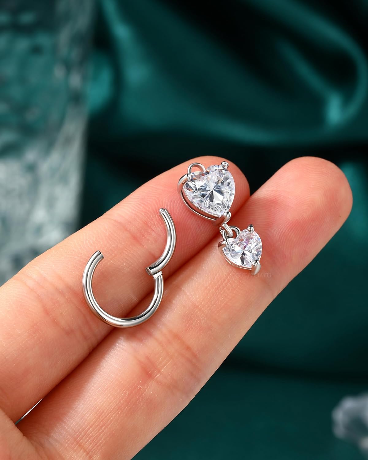 COCHARM Clicker Belly Button Rings 14G Hoop Belly Navel Rings for Women Men Surgical Steel Navel Piercing Jewelry - Image 6