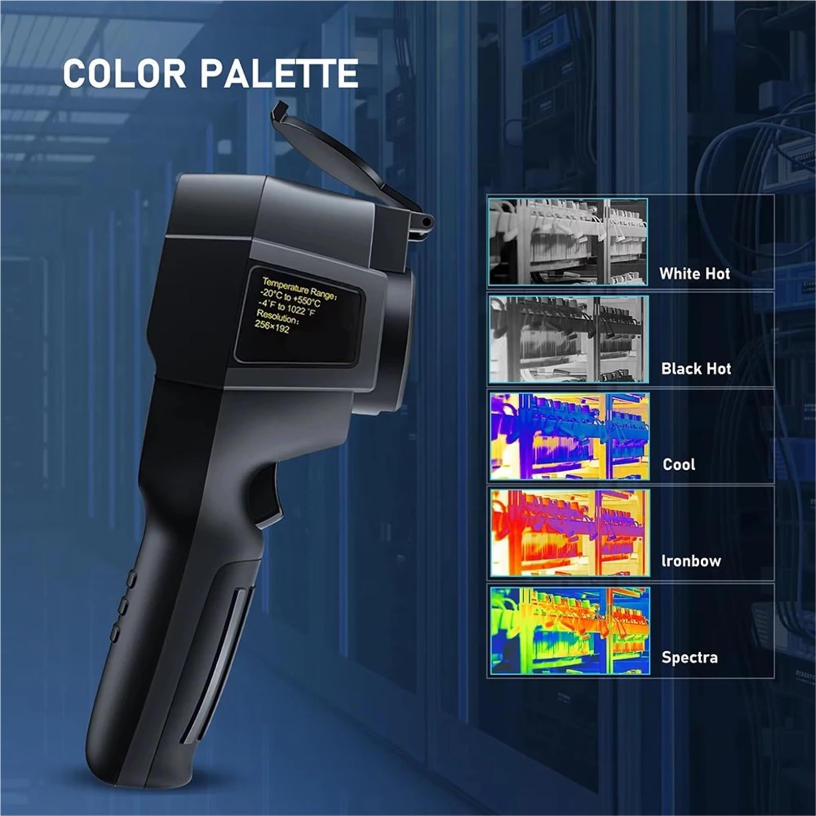 Caméra d'imagerie thermique, Caméra D'imagerie Thermique GW256 HT-18 Plus, Pour Fuite De Conduite D'eau Et Alimentation Électrique, Imageur Portatif 256x192