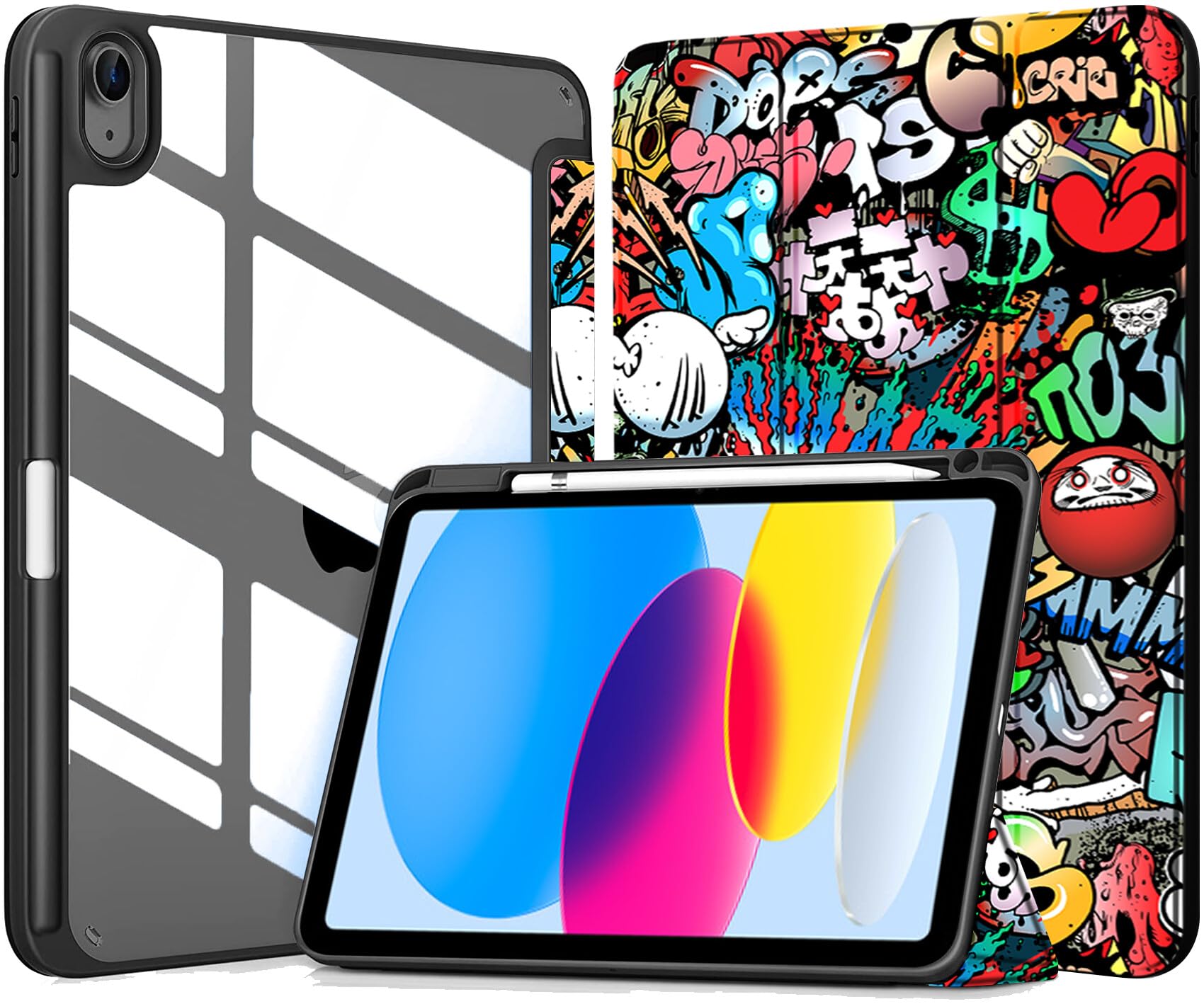 Robustrion Cover for iPad 11th (A16) / 10th Generation Cover Case (2025/2022) [Pencil Holder] (Right Side) [Auto Sleep Wake], Trifold Flip Stand Case for iPad 10th Gen / 11th Generation - Blue — Amazon image 10
