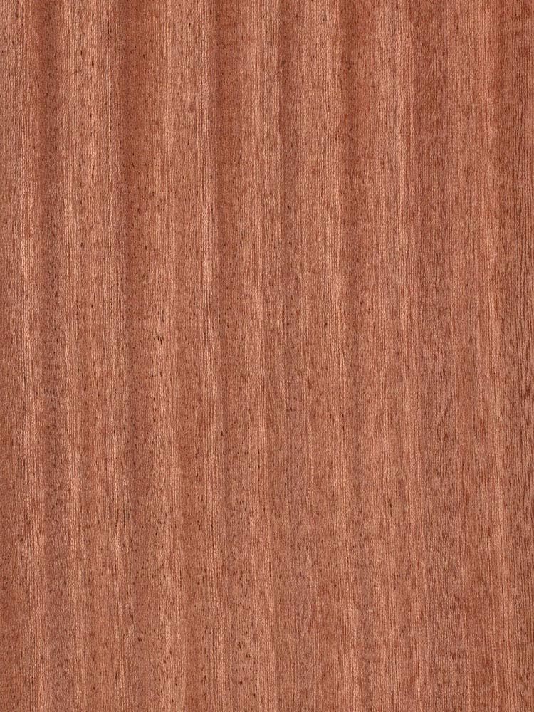 Ribbon Sapele Veneer Quartered Cut Paper Backer 4' X 8' (48" x 96")