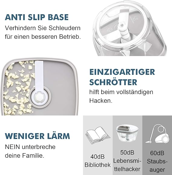 Manual Food Chopper and Quick Chopper Bundle
