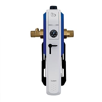 BWT Single Lever Filter E1 HWS with Pressure Regulator, 1 Inches, White/Blue, 40385 Single Lever Filter, Multi-Coloured