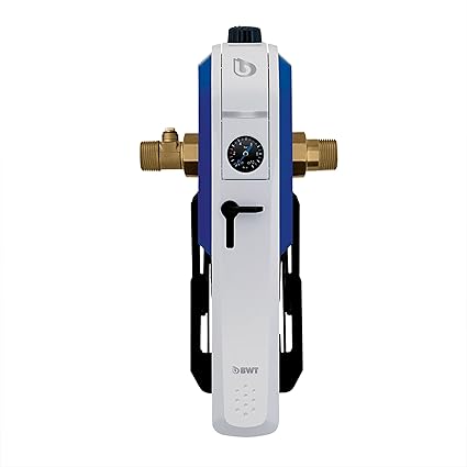 BWT Single Lever Filter E1 HWS with Pressure Regulator, 1 Inches, White/Blue, 40385 Single Lever Filter, Multi-Coloured