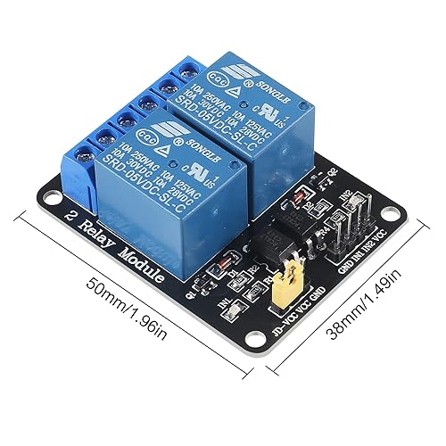 Miniatura 5 de Módulo de relé de estado sólido de 6 piezas, disparador de nivel altobajo, 5V, 2 canales para equipos de automatización de control