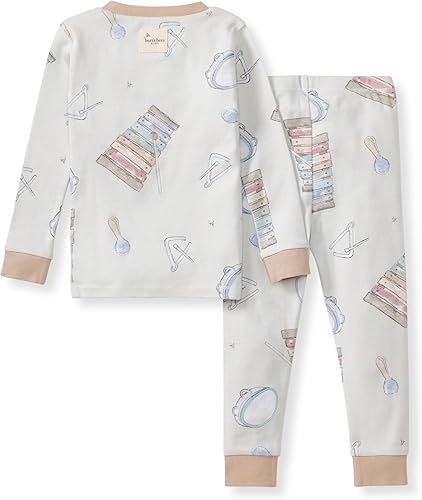 Miniatura 8 de Burt's Bees Baby - Conjunto de pijama de algodón de 2 piezas para bebés y niños, camiseta de manga larga y pantalón largo