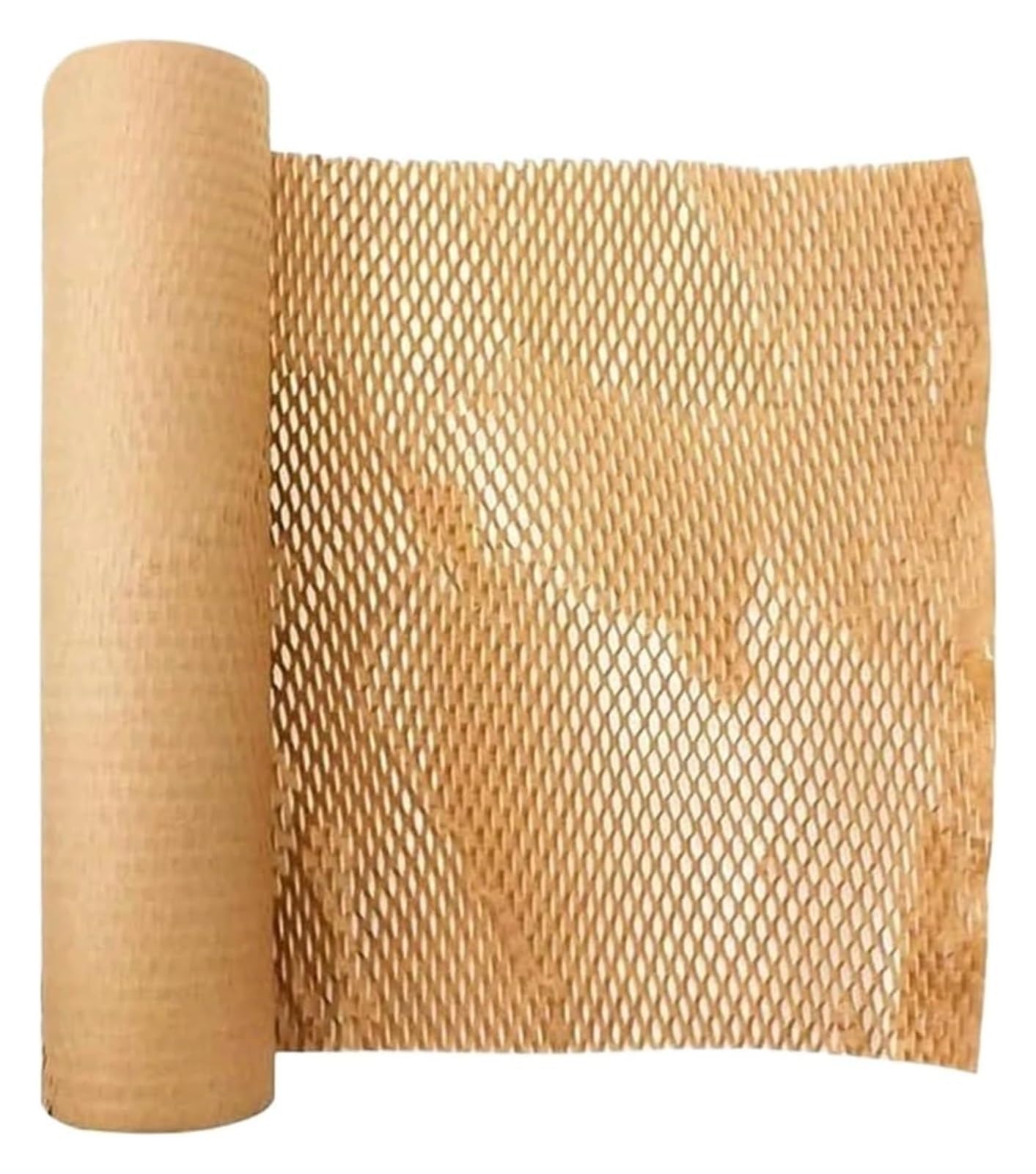 Honeycomb Packaging Paper, Honeycomb Kraft Paper Roll Brown Packaging Alternative(Brown30cmx10m)