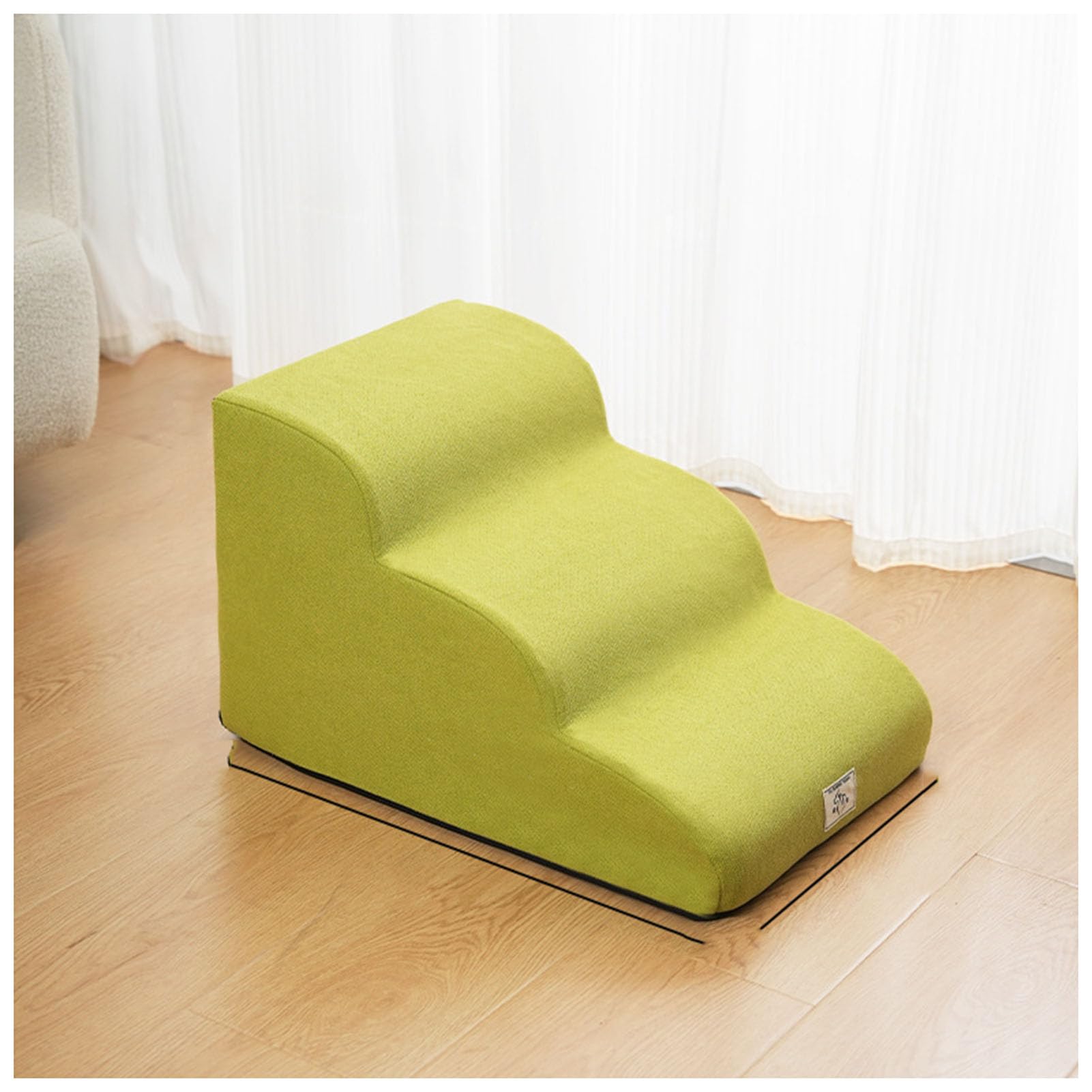 Scale per Cani: rampa Leggera e Antiscivolo per Animali Domestici, Adatta a Cani Piccoli e Anziani; Rimovibile e Lavabile; Ideale per l'uso in Auto, in casa,Dark Yellow,56 x 40 x 35 cm