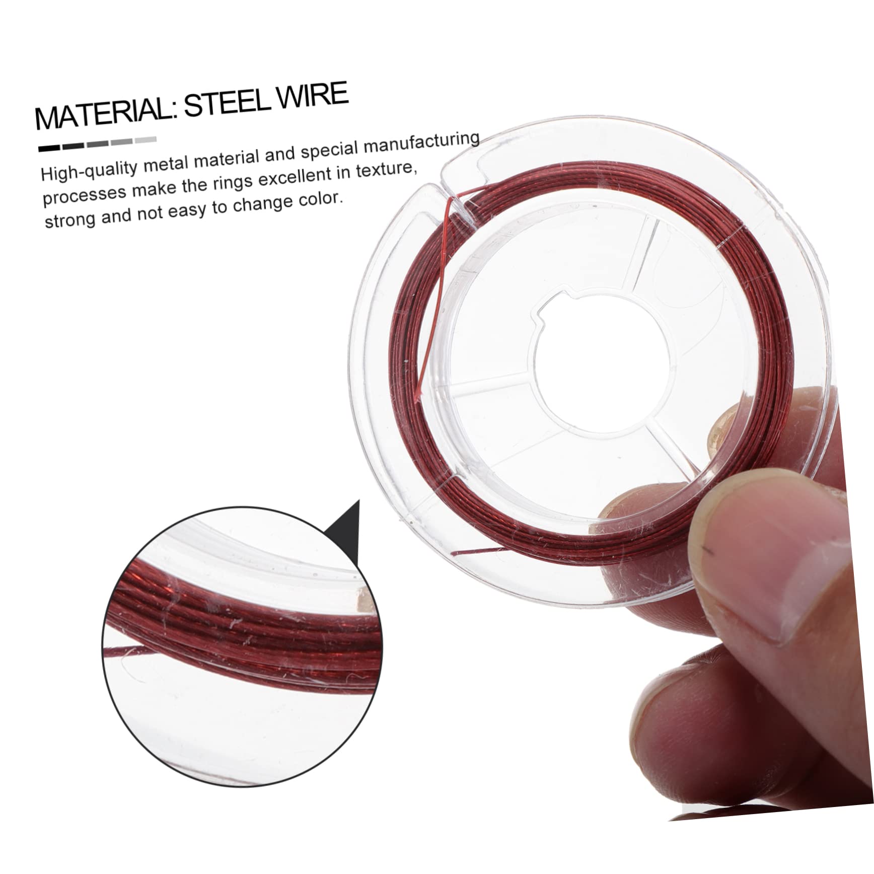 LALAFINA 30rotoli Filo Acciaio Per Bigiotteria Per Materiale Resistente Per Creazioni Di Bracciali e Gioielli Accessori Craft Di Alta Qualità