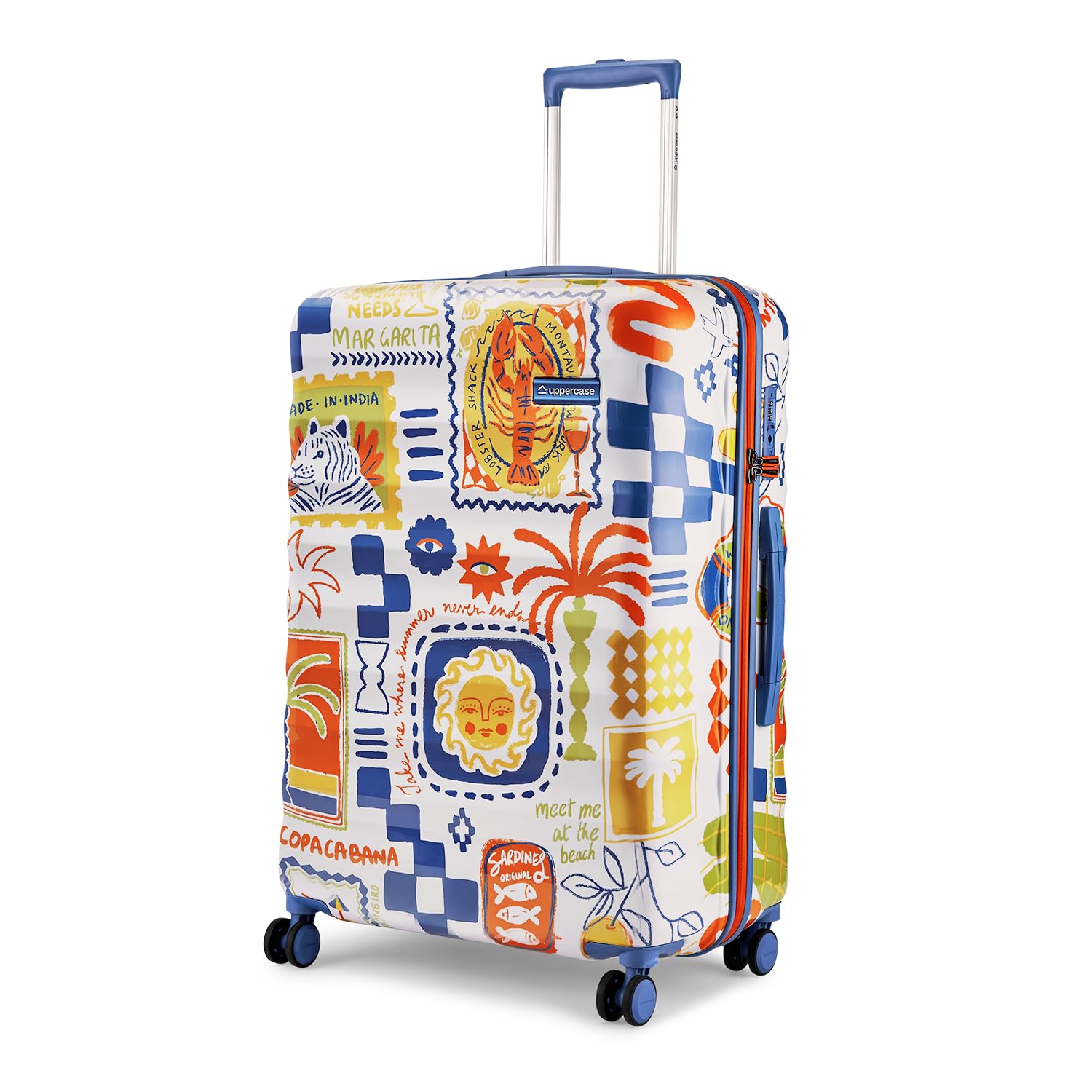 Holidaze Large Printed Trolley Bag with TSA Lock, Anti-Theft Zippers and Double Wheels, Durable Design for Travel, Suitcase for Men & Women-image-46