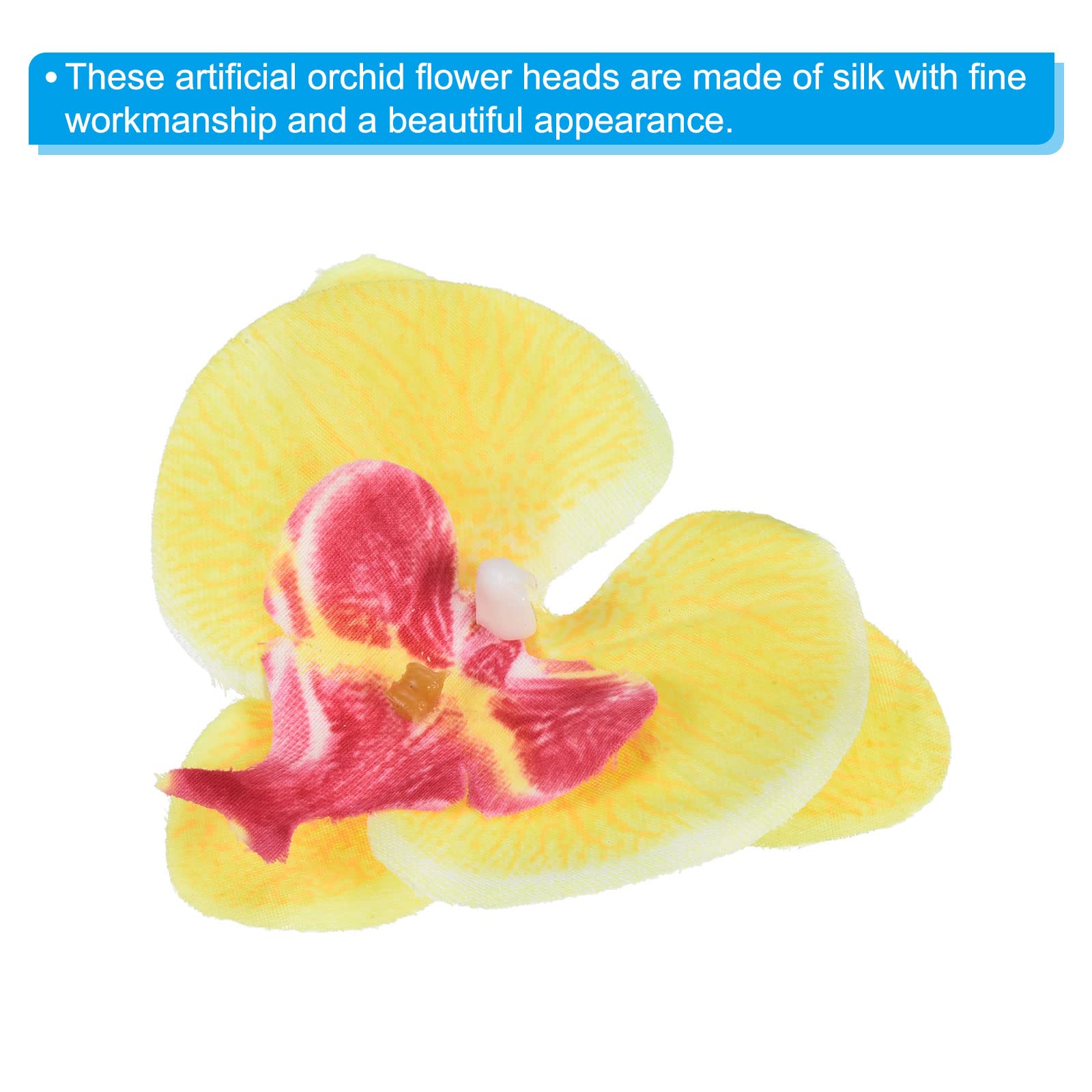 PATIKIL 2.8" Artificial Orchid Flower Heads - Image 4