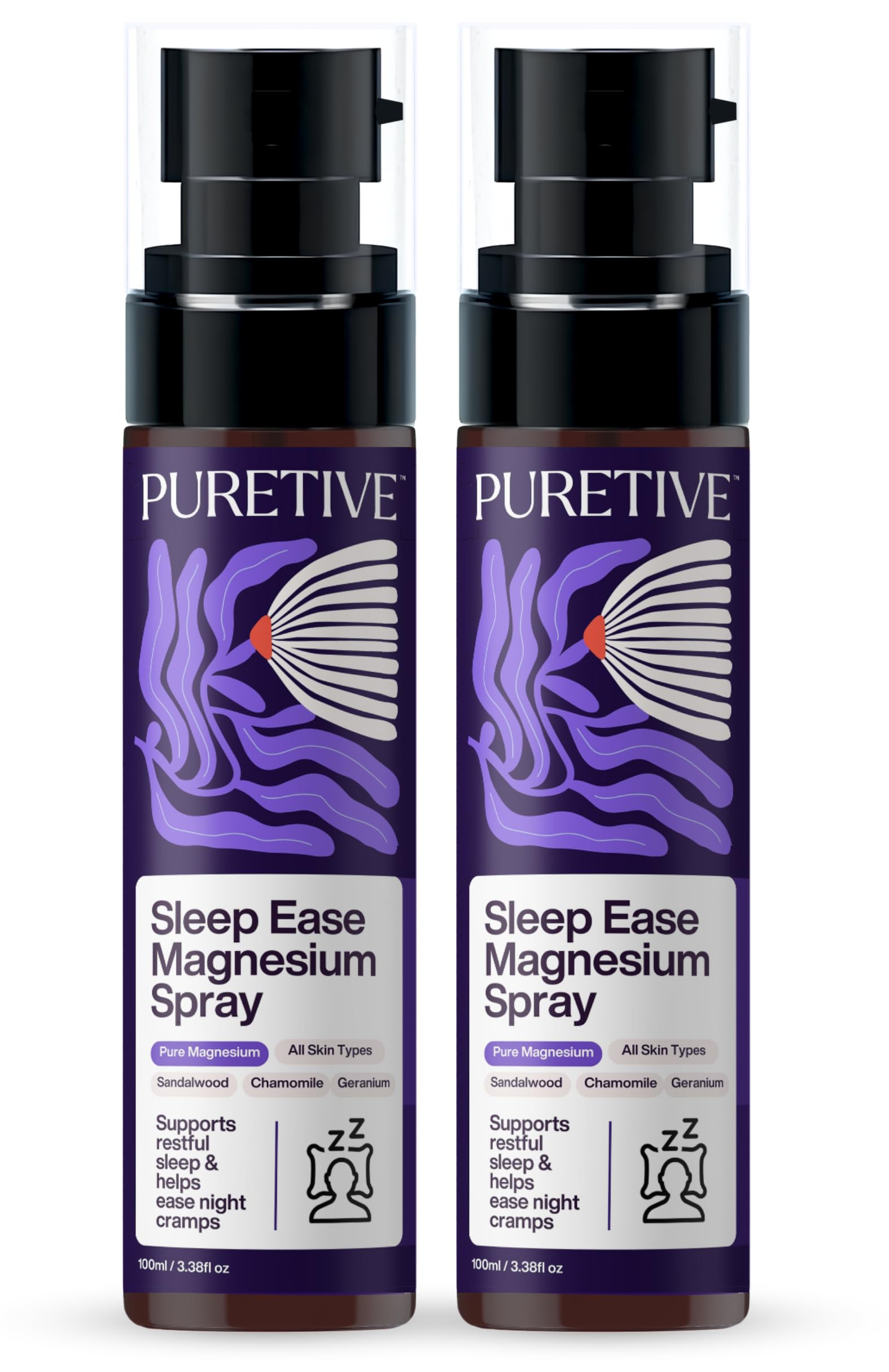 Puretive Sleep Ease Magnesium Oil –Natural Transdermal Topical Magnesium for Pain Relief & Fast Muscle Recovery & Deep Sleep Fast Absorbing | Calms Night-Time Restlessness | Promotes Relaxation & Better Sleep Quality | 100 ml — Amazon image 7