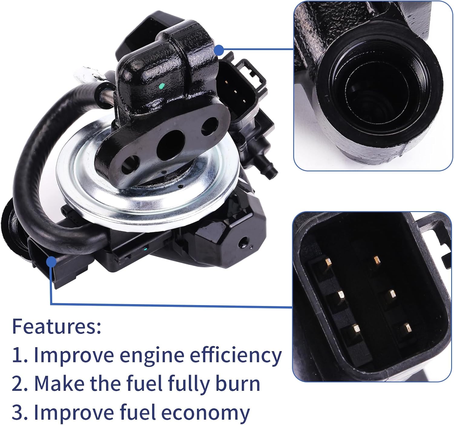 EGV1055 Emissions EGR Valve Assembly Compatible with 2004-2010 Explorer Sport Trac Mercury Mountaineer V6 Replace OE# CX2102 EGR1814 EGR4331 EGR4332 EGR4425