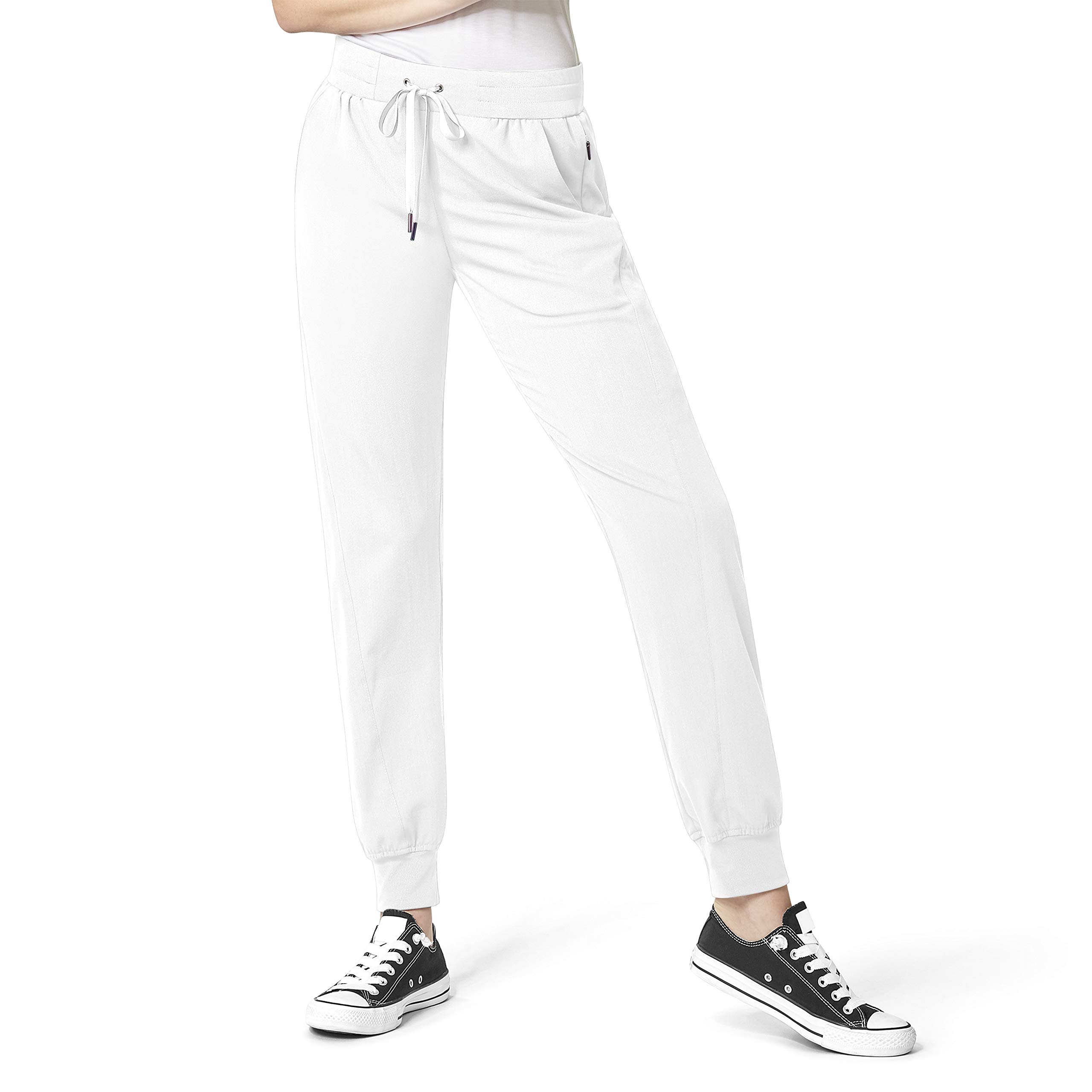 WonderWink WonderWink AERO Women's Cargo Jogger Scrub Pant, White, XL Tall