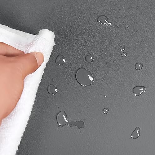 Miniatura 4 de Topeakmart Silla Reclinable Individual de Cuero PU Sofá Reclinable Asiento Acolchado Silla Club para Sala de Estar Asiento de Cine en Casa Gris