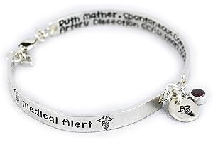Fashionable and Customizable Women's Medical Alert Bracelet