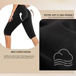 CTHH High Waisted Capri Leggings for Women – Knee Length Tummy Control Soft Workout Yoga Pants for Gym Leggings, Summer