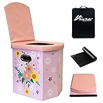 Ann Katy Upgrade XL Portable Toilet for Adults, Extra Large Portable Travel Floding Toilet, Camping Tall Toilets with Lid for Adults and Kids Compact Potty for Car,Hiking,Beach and Camping