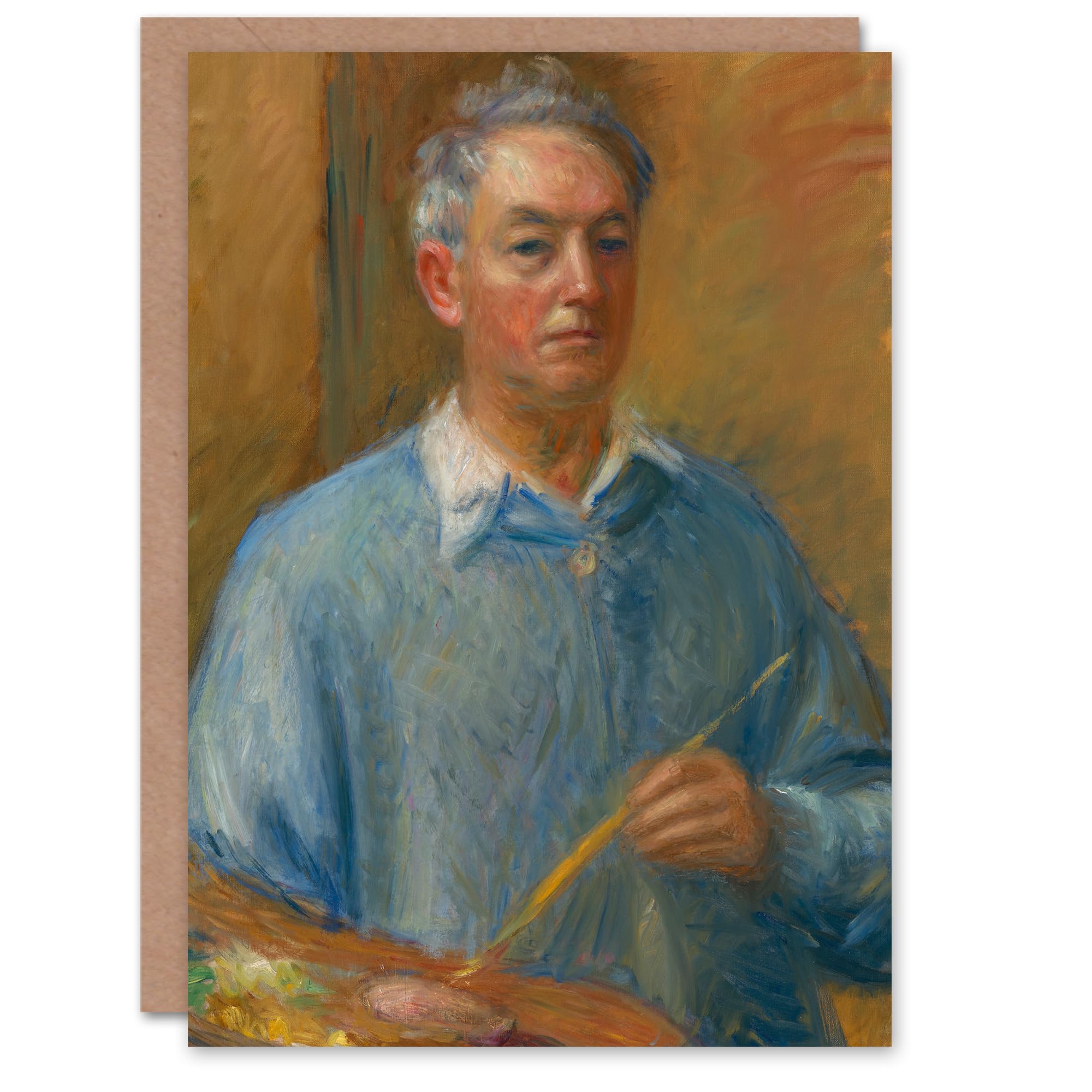 Artery8 William James Glackens Art Card Artist Self Portrait