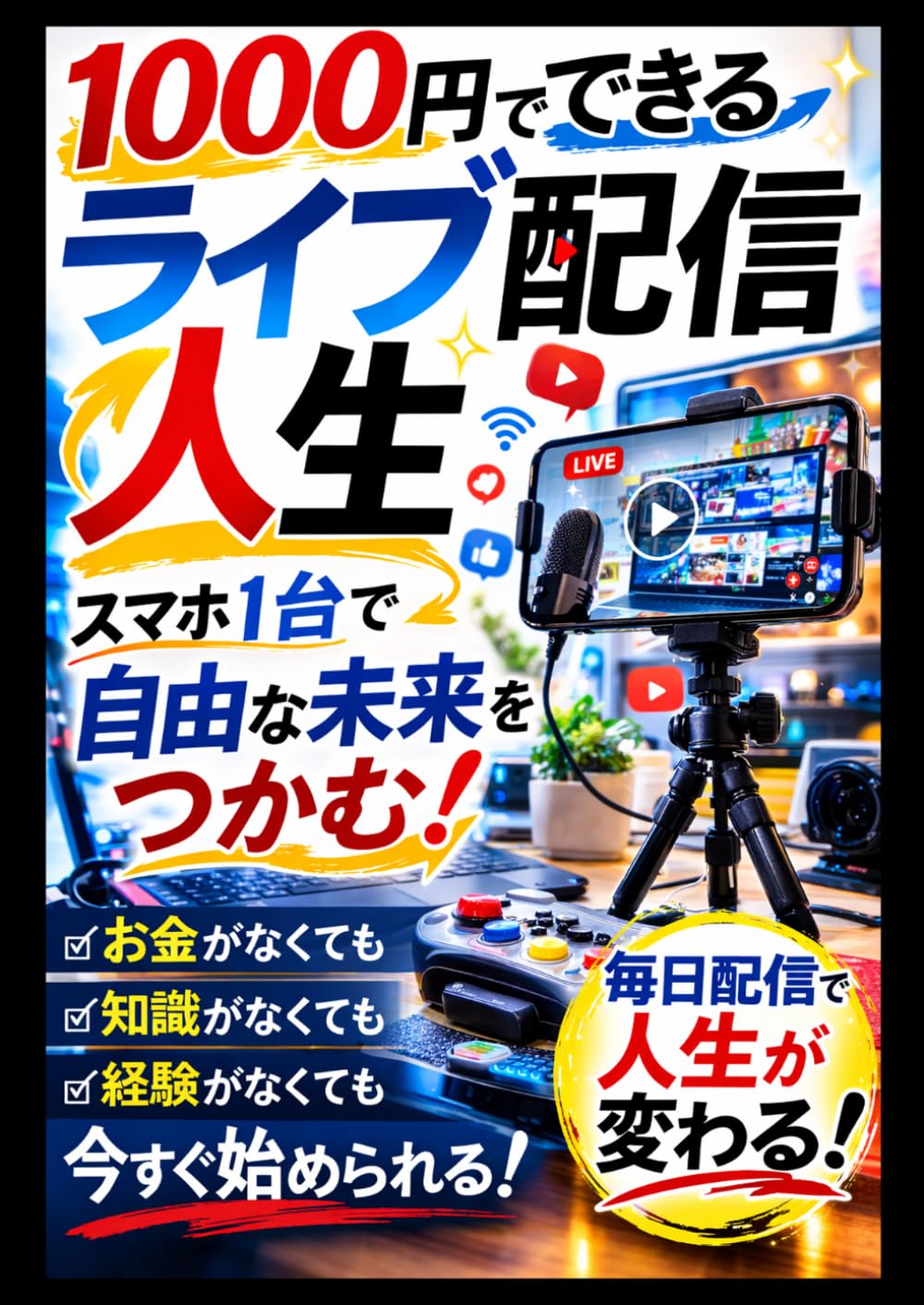 1000円でできるライブ配信人生