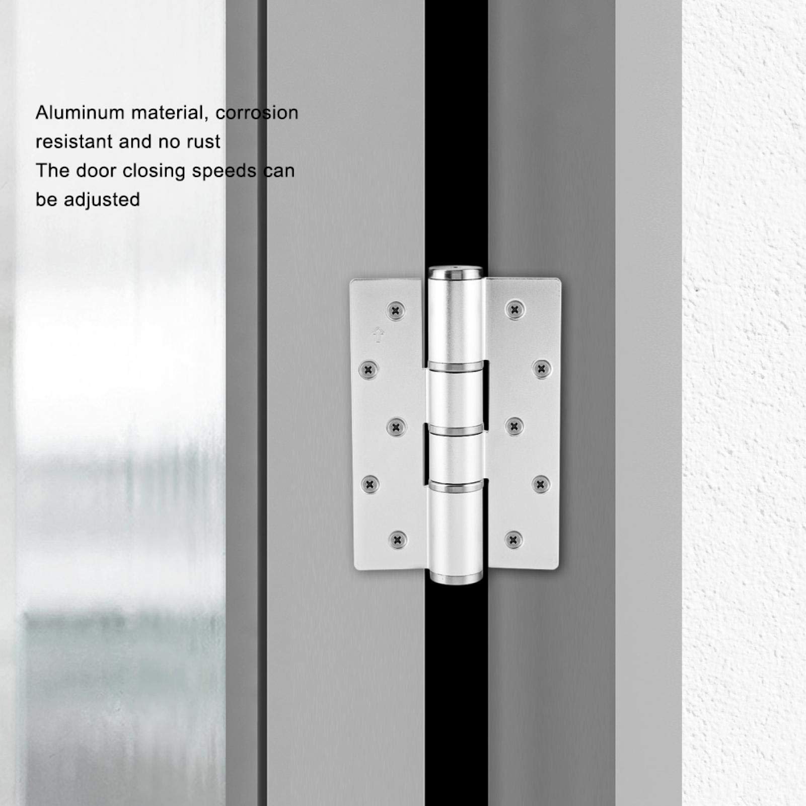 Door Hinge, E Type Aluminum Concealed Door Hinge Hydraulic Automatic