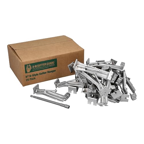 A-M Gutter Guard 5" K Style Gutter Hangers, 25 Pack
