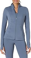 Amazon Essentials Women's Buttery Soft FormFlex Slim Fit Full Zip Active Jacket - Moisture-Wicking & Breathable
