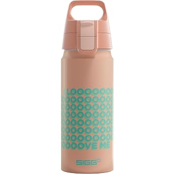 SIGG - Aluminium Water Bottle for Children - WMB ONE LOOOVE - Suitable for Carbonated Drinks - Leak-Proof - Light as a Feather - BPA-Free - ClimatePartner Certified - Sports & School - Pink - 20 Oz