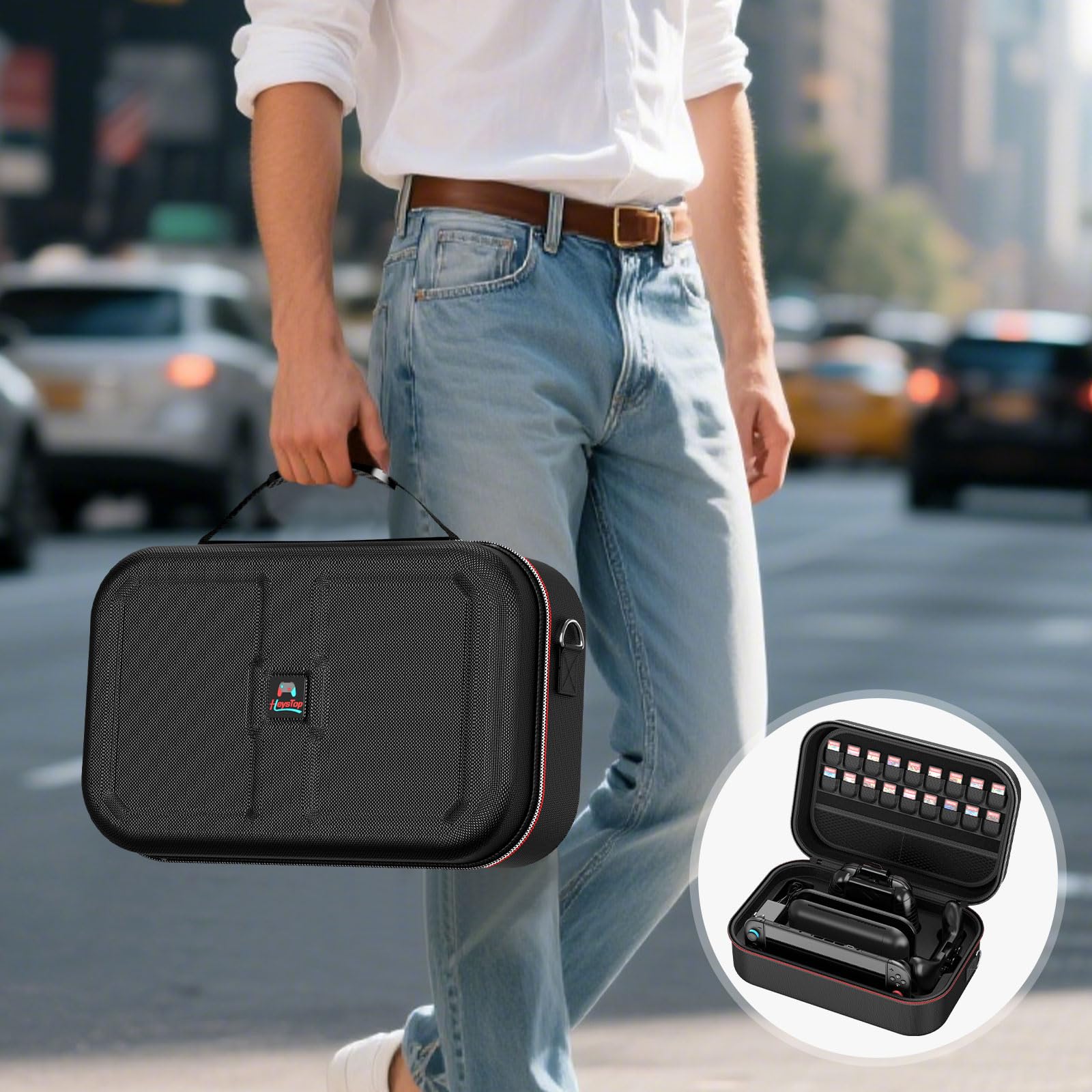 HEYSTOP Custodia per Nintendo Switch 2 Console Kit Accessori con Custodia da Viaggio Portatile Protettiva per Nintendo Switch 2 con Cover Switch 2, Pellicola Temperata Switch 2 per Accessori Switch 2