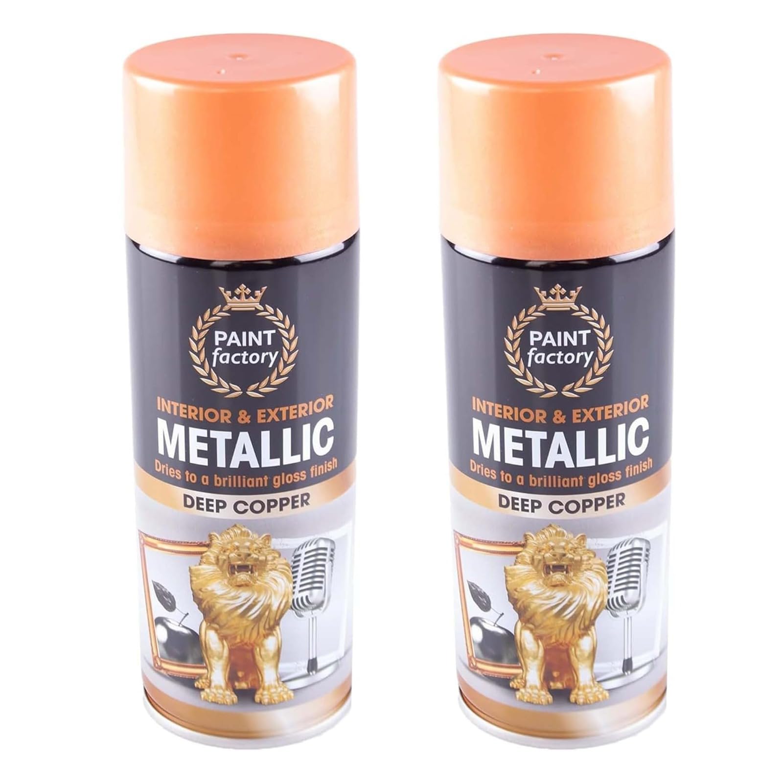 YSAMAX Metallic Spray Paint, Quick Drying Bright Finish, Versatile Uses, Long-Lasting, Stunning Visual Effect, Easy Application, Deep Copper, 400 ML
