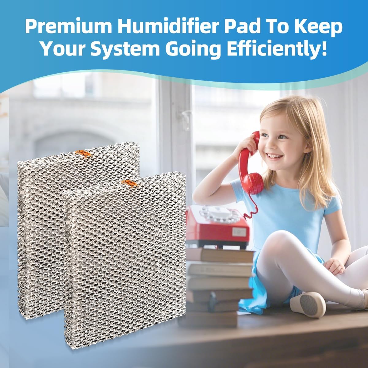 P110-3545 35 Humidifier Vapor Water Panel Filter Pad Replacement Compatible with Wick HUMCASBP2312 HUMCASBP2412 HUMCCSBP2212 HUMCCSBP2312 HUMBALBP2417 HUMBBLFP1318 HCWP3-18 2-Pack