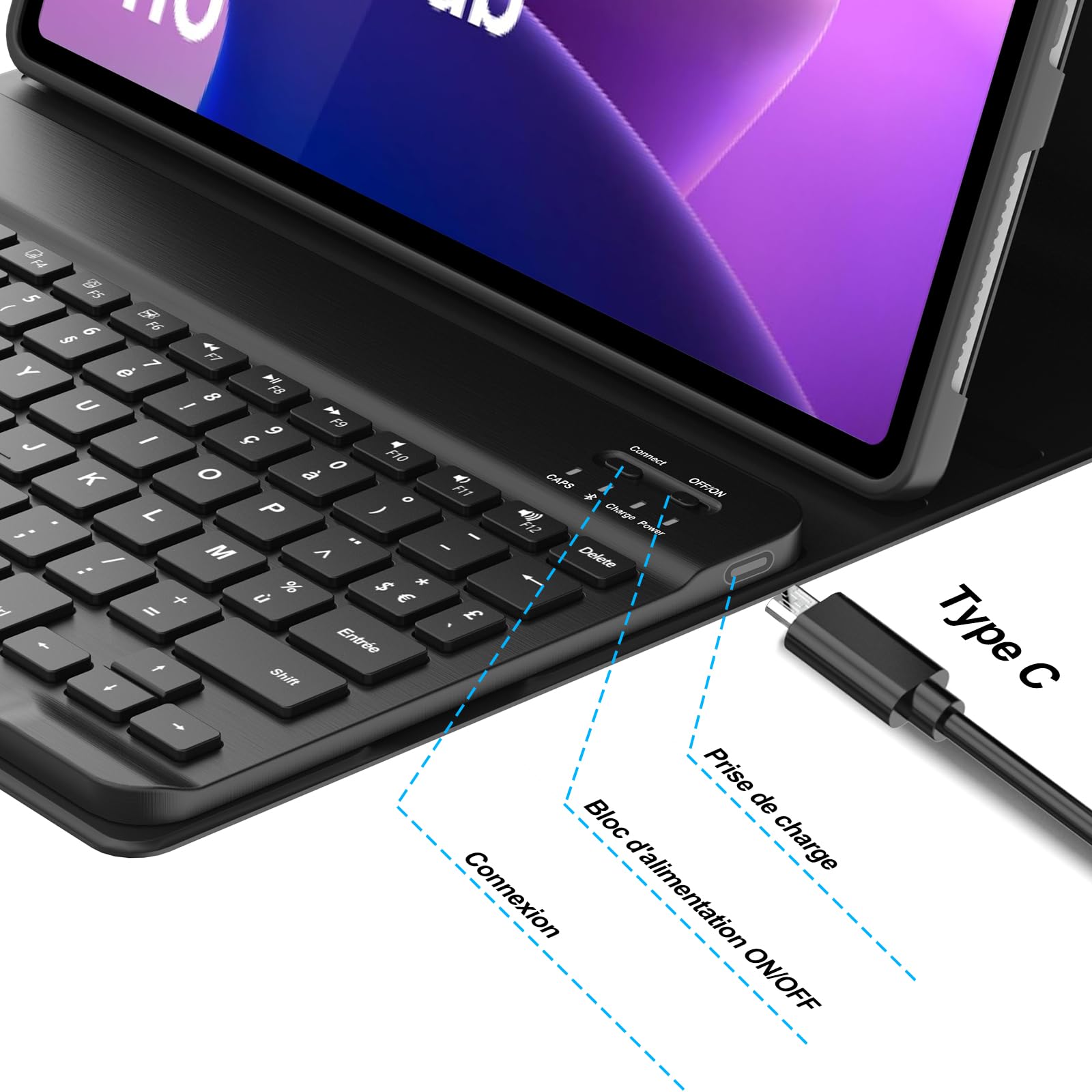 Custodia Con Tastiera Touchpad Per Lenovo Tab M10 3Rd Gen 10.1 2022 Case, Custodia Per Tastiera Trackpad Bluetooth Staccabile Per Lenovo Tab M10 Plus 10.3 11.2, Con Mouse,Purple 02,M10 plus 3gen 10.6 Custodia Con Tastiera Touchpad Per Lenovo Tab M10 3Rd Gen 10.1 2022 Case, Custodia Per Tastiera Trackpad Bluetooth Staccabile Per Lenovo Tab M10 Plus 10.3 11.2, Con Mouse,Purple 02,M10 plus 3gen 10.6