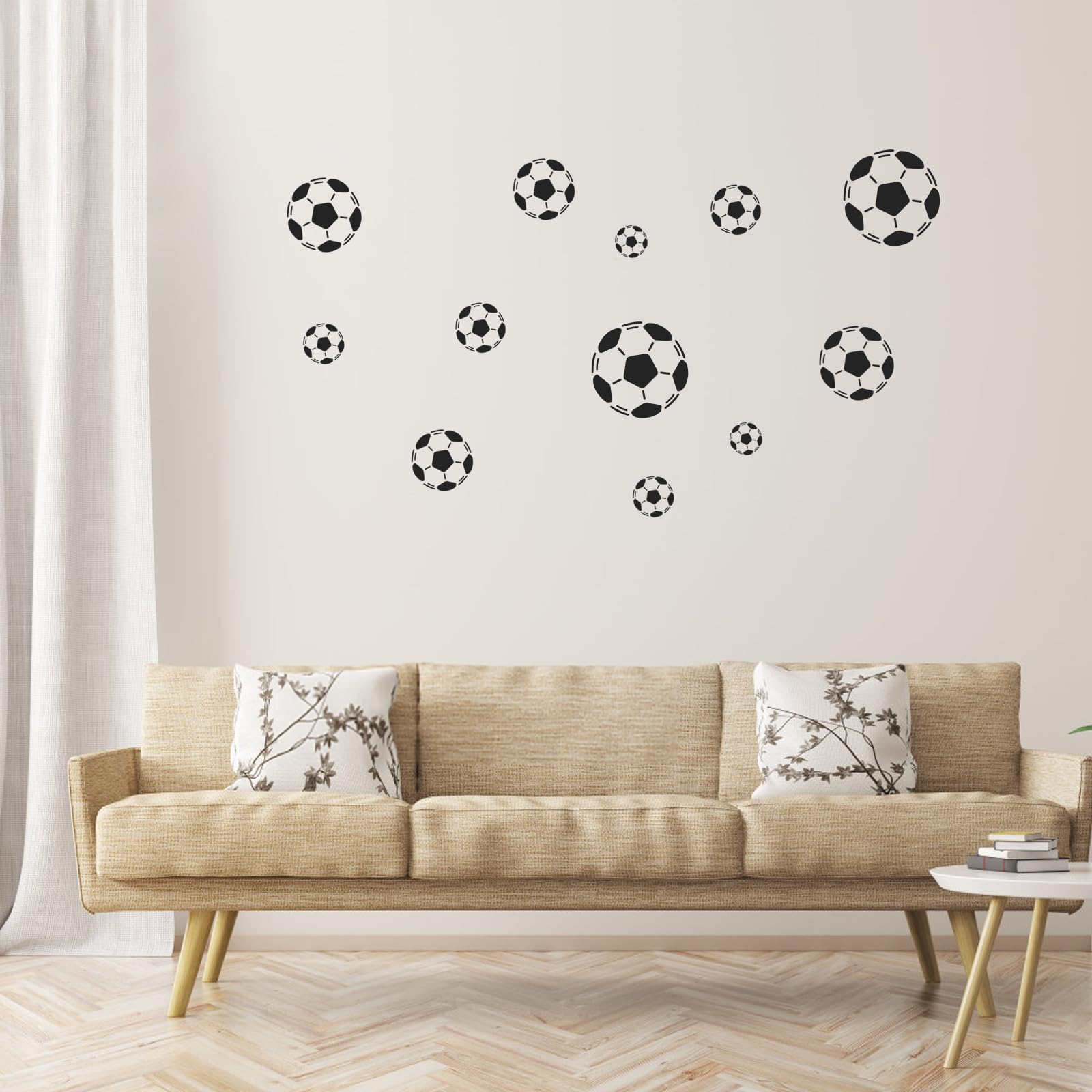 14-tlg. Fußball Schablonen Set - Airbrush Vorlagen Für Wandgestaltung & DIY