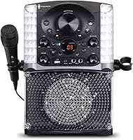 Vista 9 de Singing Machine SML625BTBKD Karaoke Machine, Portable Bluetooth CD+G Karaoke System, Black