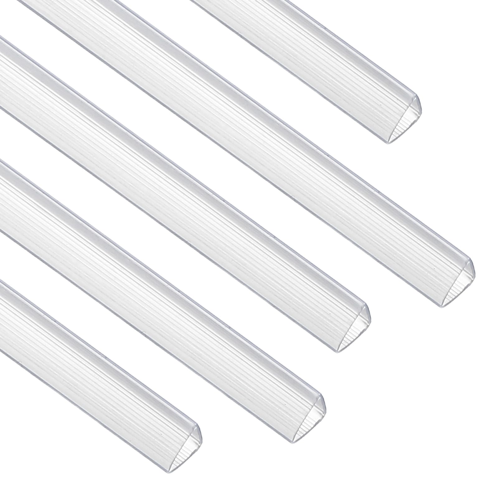 PATIKIL 50Pcs Binding Bars, 10x10mm Binding Bars Slide Grip 70 Sheets Capacity A4 Size Report Binder Presentation Binder for Study Office Report Cover Resume, Transparent White