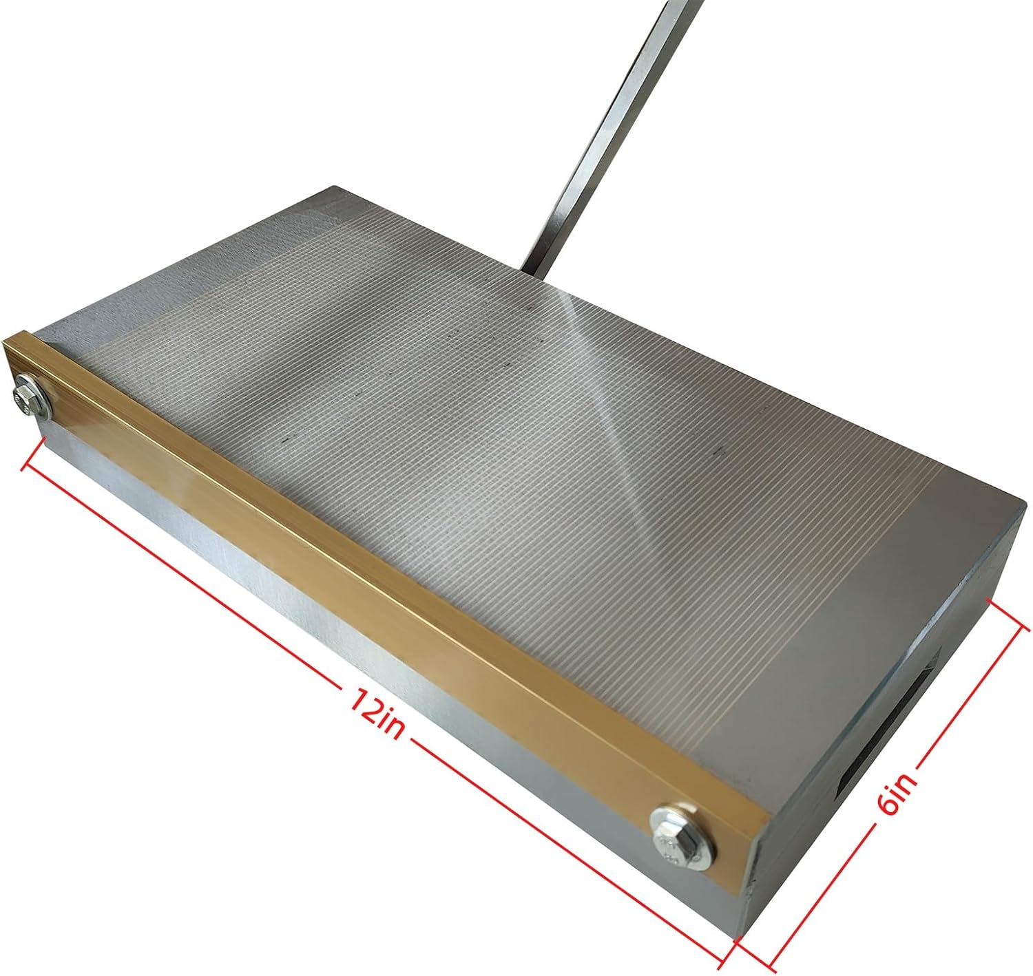 6x12 Inch Rectangular Magnetic Chuck (150x300mm), 100-120 N/cm² Strong Holding Force for Surface Grinder, Milling Machine & EDM Workholding