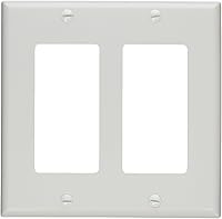 Vista 13 de C2G 03721 Placa de pared Keystone de dos puertos, color blanco