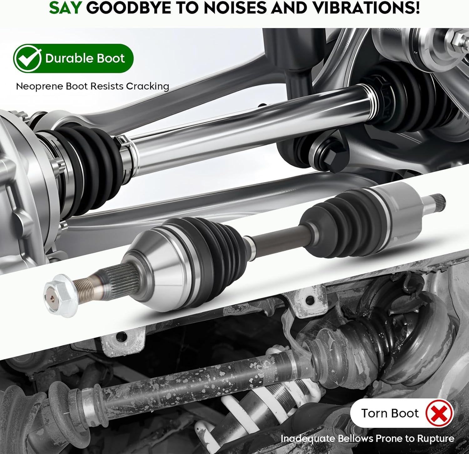 front right cv axle shaft assembly for chevrolet impala monte carlo venture 97-11 for buick lacrosse allure century regal 97-09, for pontiac grand prix 97-08,only for v6 model 24.92 inch front right passenger side