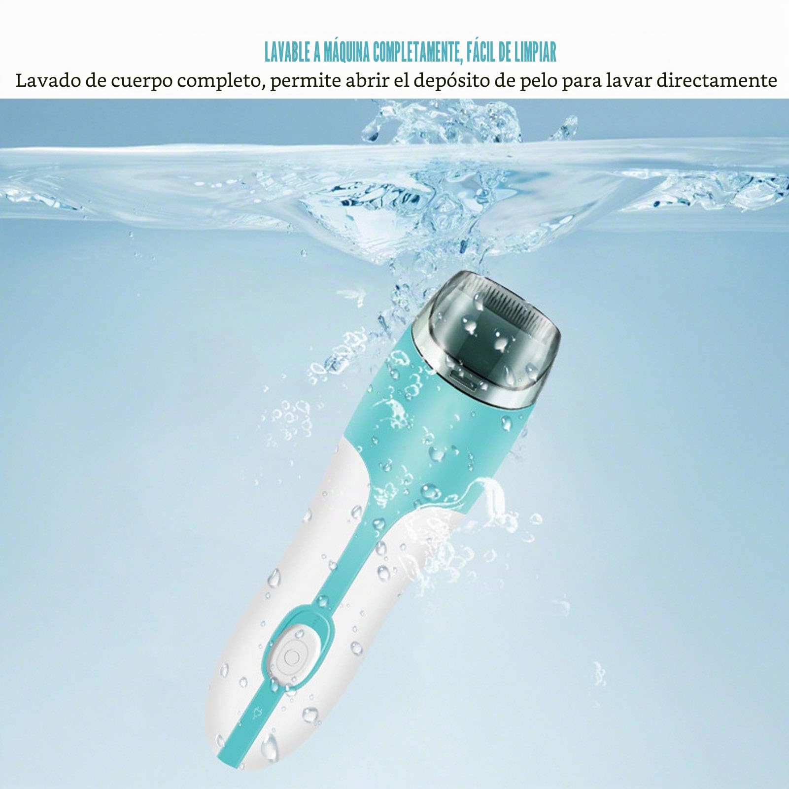 Cortadora de pelo para bebé, ultra silenciosa con peine guía, kit de corte inalámbrico recargable impermeable