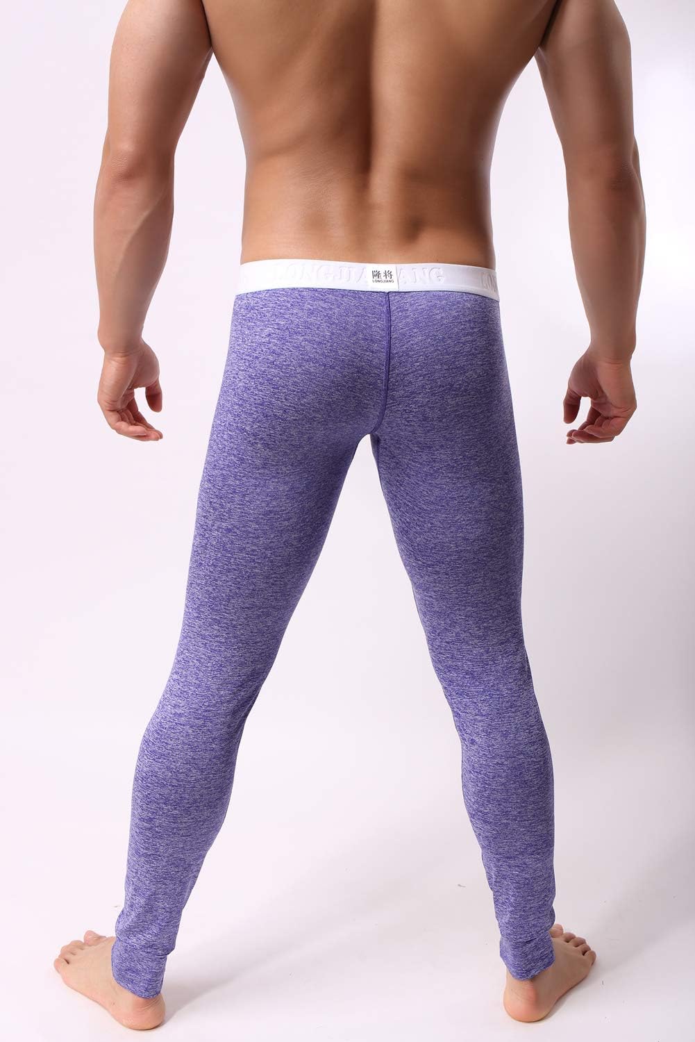 Men’s Low Rise Pouch Underwear Pants Long Johns Thermal Bottoms Leggings - Image 8