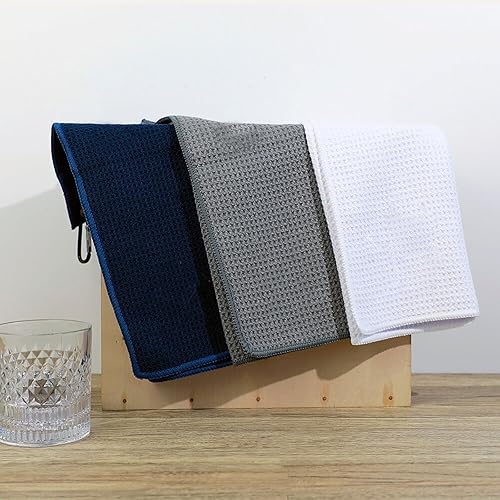 Miniatura 3 de Drawelry Toallas de golf personalizadas para bolsas de golf, letras con nombre personalizadas bordadas, accesorios de golf, jubilación, día del