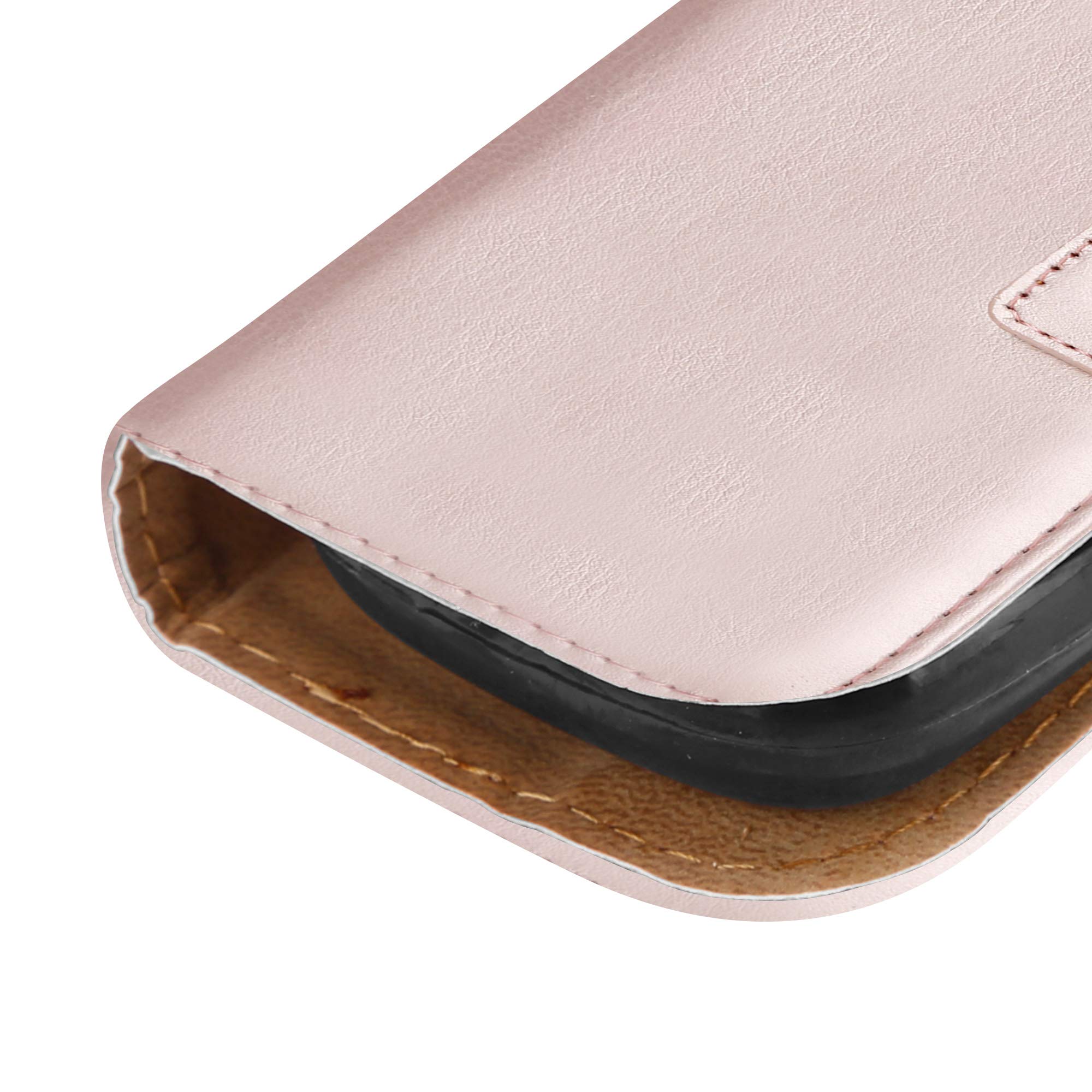 Custodia a portafoglio in pelle per Nokia 1.4, con supporto a