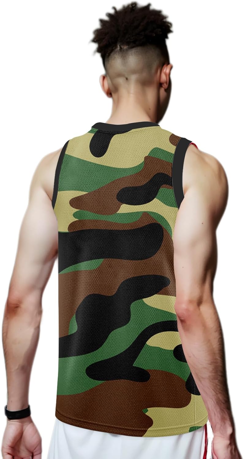 Men's 4th of July USA Flag Basketball Jerseys for Independence Day Red White Blue Shirts American Patriotic Jersey - Image 4