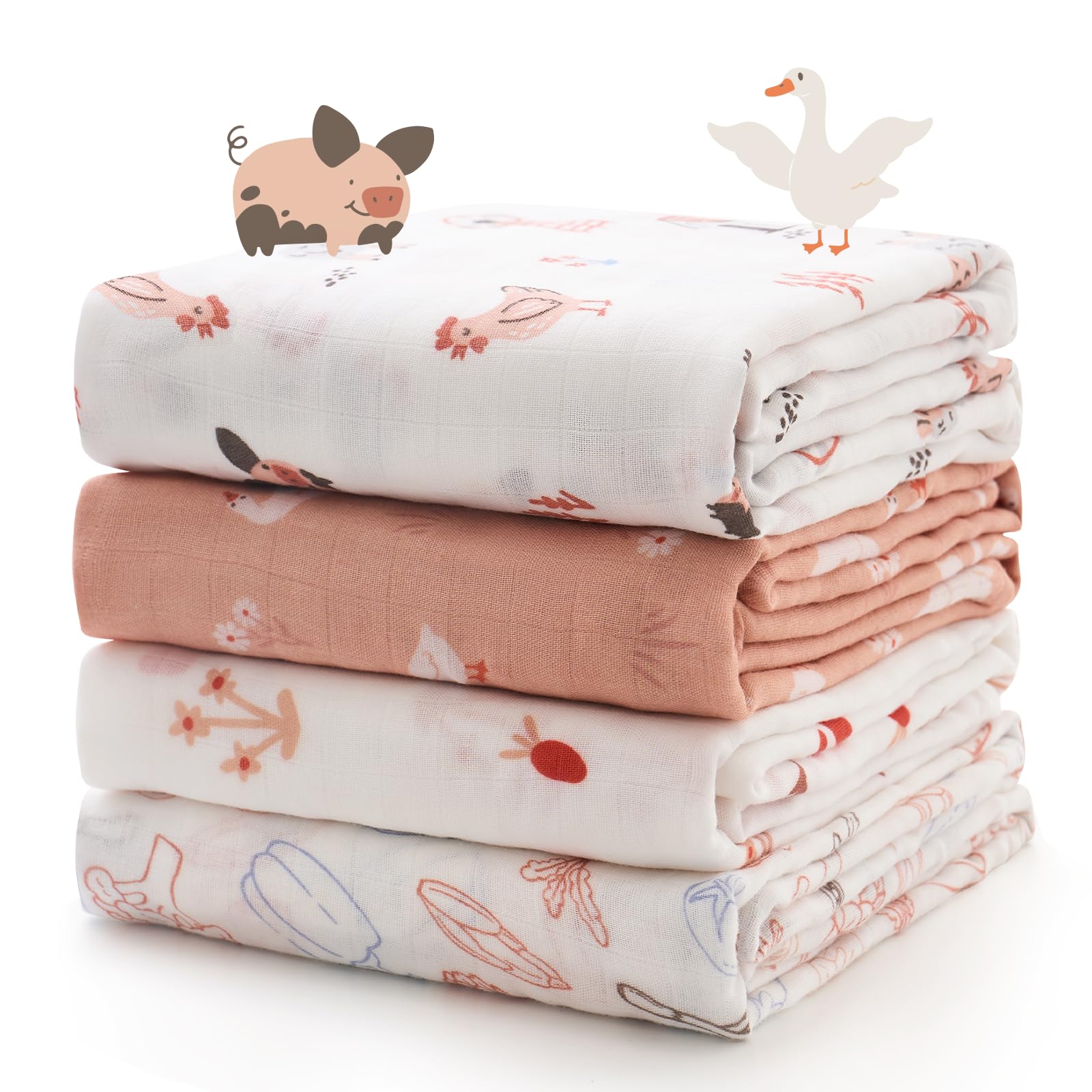 Momcozy Muslin Swaddle Blankets