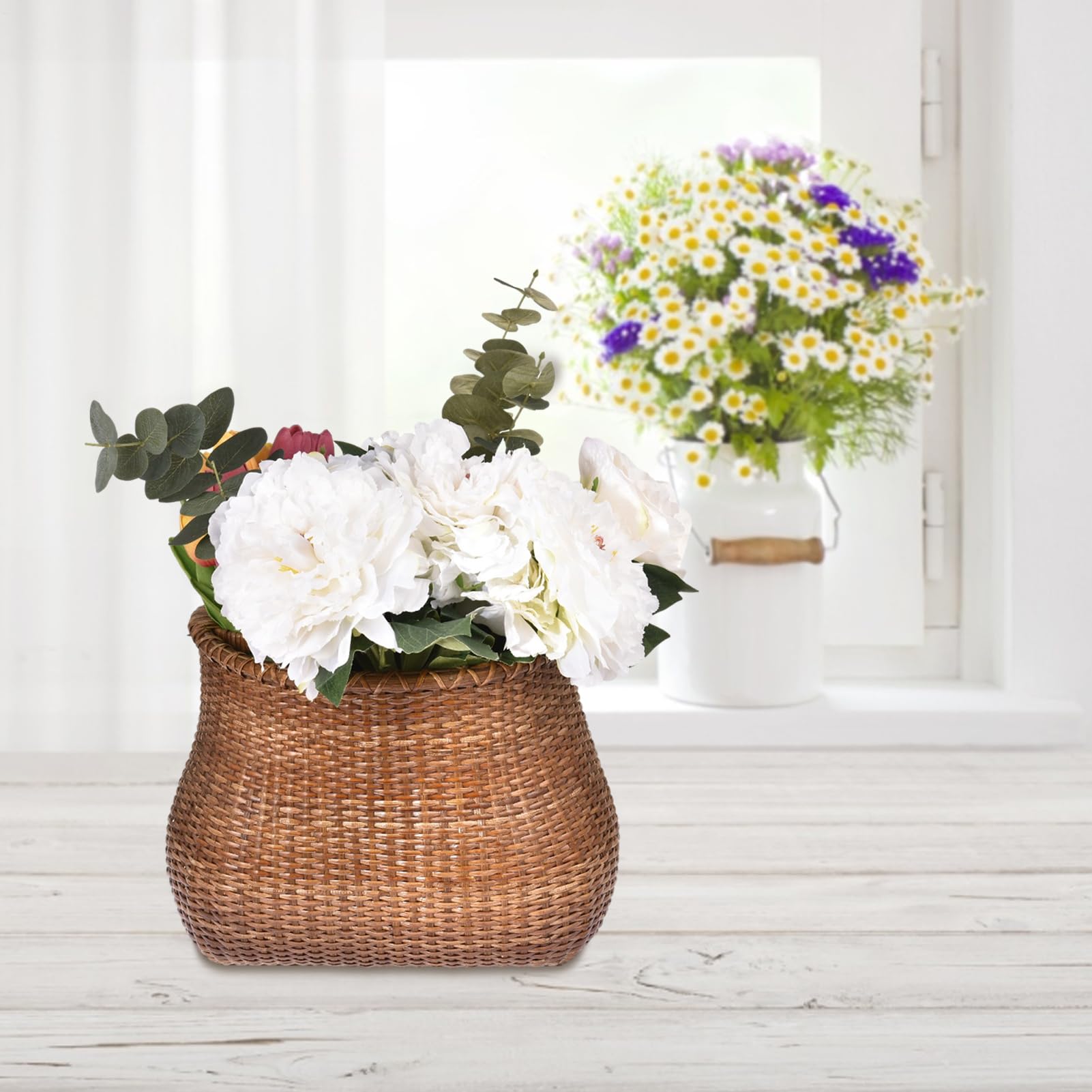 Canasta de Manillar de Bicicleta - Soporte de Tejido Decorativo