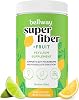 Bellway Super Fiber Powder + Fruit, Sugar Free Organic Psyllium Husk Powder Fiber Supplement for Regularity, Bloating Relief & Digestive Health, Plant-Based, Pineapple Passion Fruit (50 Servings)