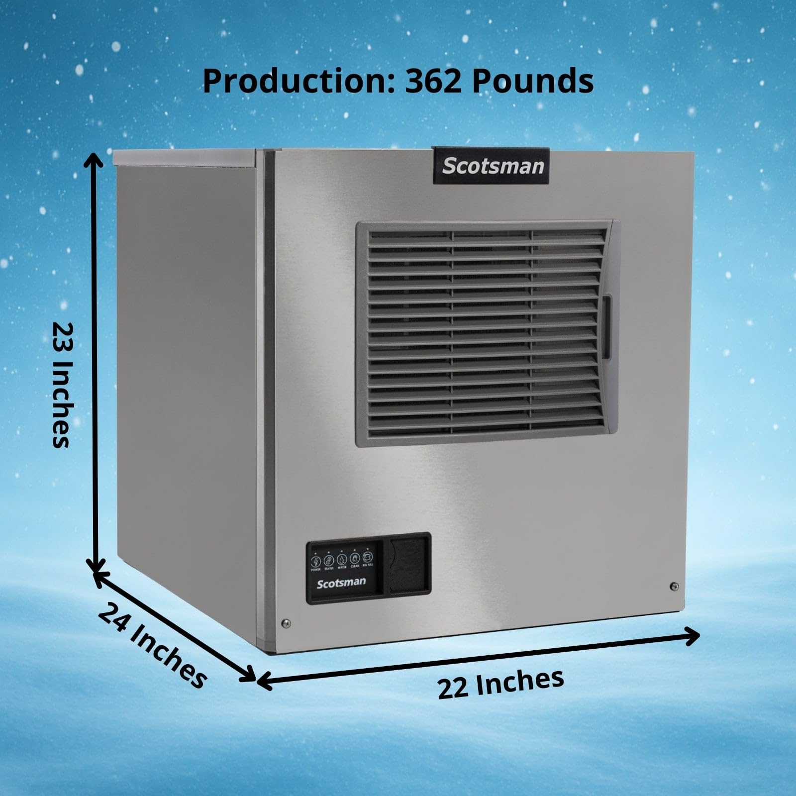 Scotsman Prodigy Elite Small Cube 22" Ice Maker - 362 lb/Day on Fridge.com