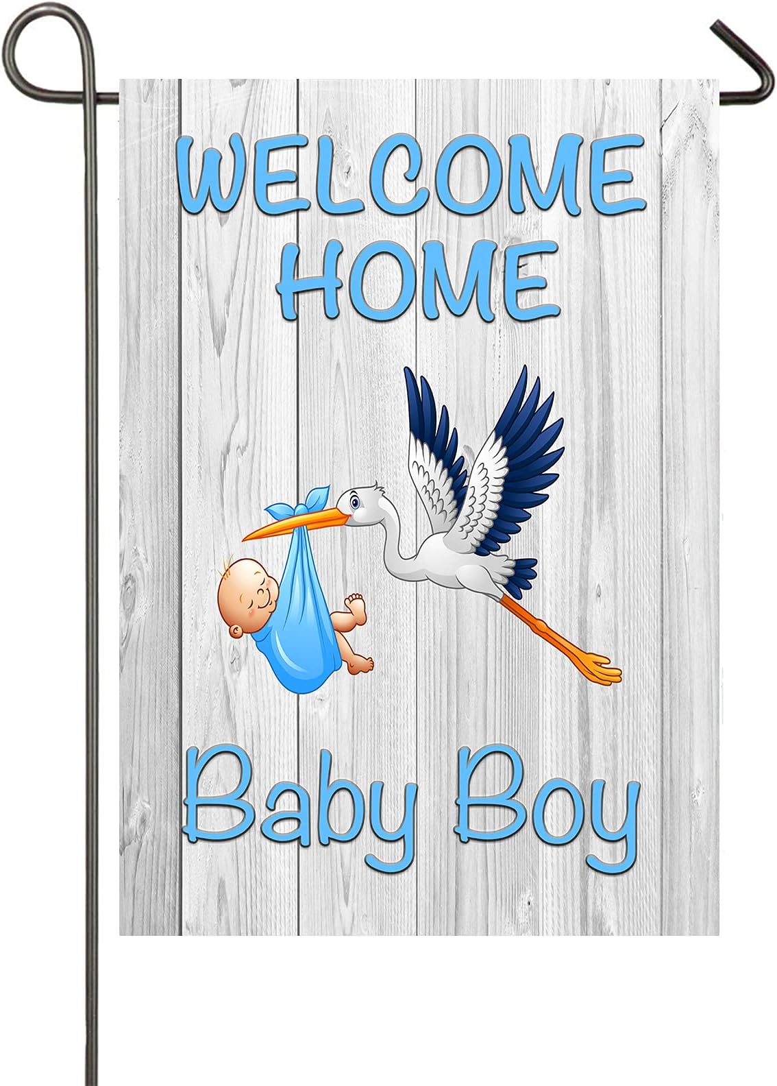 It's A Boy Garden Flag 12x18 Inch Double Sided Teddy Bear