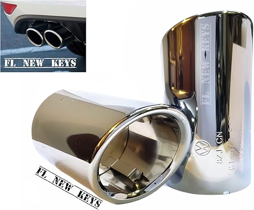 Puntas de escape para Volkswagen Beetle de 2016 metal pulido 5C1071910